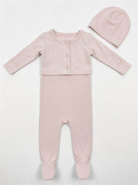 Footie, Cardigan & Hat Set Girls