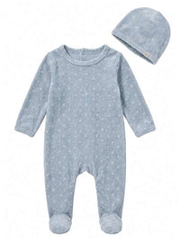 Printed Velour Footie