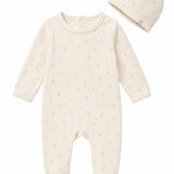 Printed Velour Footie