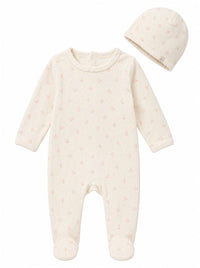 Printed Velour Footie Girls