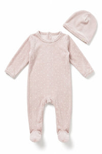 Printed Velour Footie