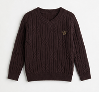 Cable Knit V-Neck Sweater