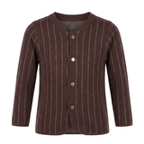Striped Knit Button Cardigan