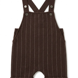 Striped Knit Short Overall