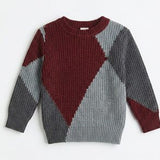 Boys Multi Block Rib Knit Sweater