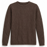 Girls Crew Neck With Knit Texture