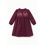 Smocked Embroidered Dress
