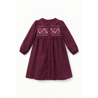 Smocked Embroidered Dress