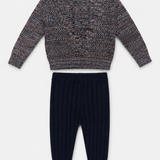 Mock Neck Sweater & Rib Legging Set