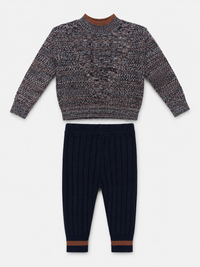 Mock Neck Sweater & Rib Legging Set