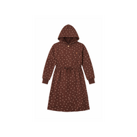 Polka Dot Hooded Dress