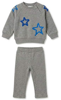 Star Print Sweatshirt & Pants Set