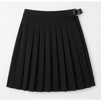 Ponte Pleated Wrap Skirt