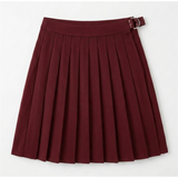 Ponte Pleated Wrap Skirt