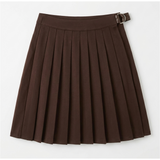 Ponte Pleated Wrap Skirt