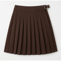 Ponte Pleated Wrap Skirt