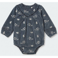 Embroidered velour Bubble