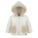Faux Fur Trim Hooded Coat