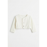 Velour Button-Front Cardigan