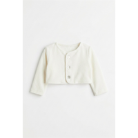 Velour Button-Front Cardigan