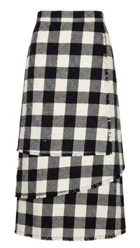 Plaid Woven Skirt