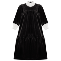 Rib Mock Neck Velour Robe