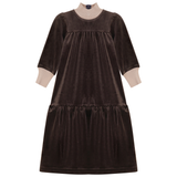 Rib Mock Neck Velour Robe