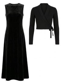 Long Jumper & Wrap Cardigan Set
