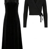 Long Jumper & Wrap Cardigan Set