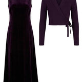 Long Jumper & Wrap Cardigan Set