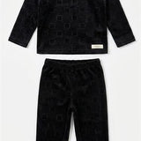 Embossed Velour 2-Piece Set