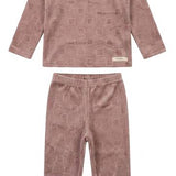 Embossed Velour 2-Piece Set