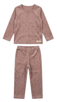 Embossed Velour 2-Piece Set