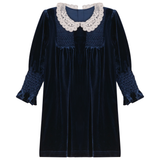 Smocked Velour Dress