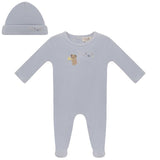 Bear Embroidery Footie