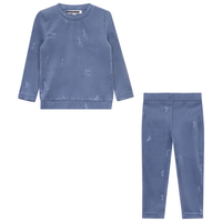 Music Notes Embossed Velour Set