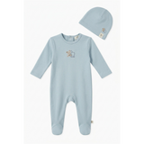 Bear & Bunny Print Footie