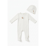 Bear & Bunny Print Footie