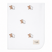 Bear & Bunny Print Blanket