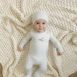 Sail Boat Bunny Print Footie
