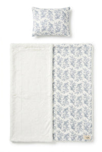 Gauze And Fur Blanket And Pillow Set