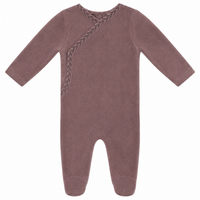 Footie With Leaves Stitch