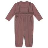 Shell & Overall With Leaves Stitch Decoration