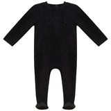 Velour Embroidery Footie