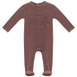 Velour Embroidery Footie