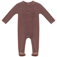Velour Embroidery Footie