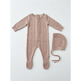 Knit Pointel Footie