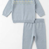Cherry Embroidered Knit Set