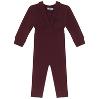 French Fleece And Rib Overall Set