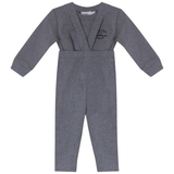 French Fleece And Rib Overall Set
